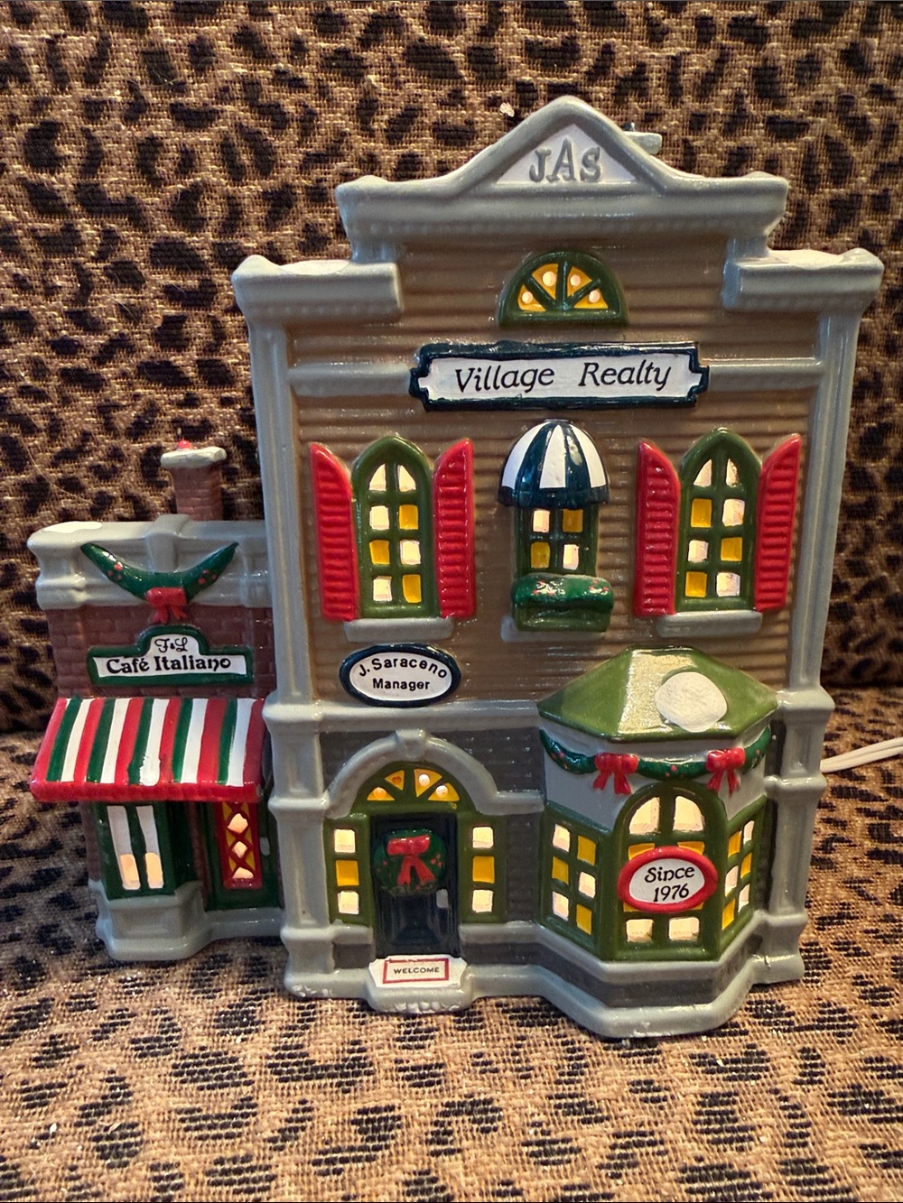 (Retired) Department 56 The Original Snow Village. “Village Realty”.